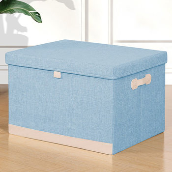 Foldable large household fabric clothes storage box