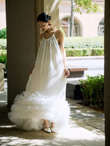 2024 New Dressing Dress Bridal Wedding Toast Wear Engagement White Niche Dress Girl Birthday Party Evening Dress