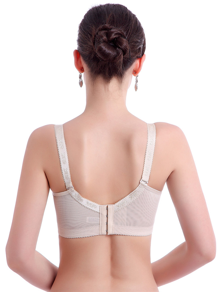 Không có vòng ngực áo ngực ngực nhỏ tập hợp đồ lót ren gợi cảm có thể điều chỉnh loại thép không có ngực nhận ngực áo ngực dày vừa áo kiểu trung niên