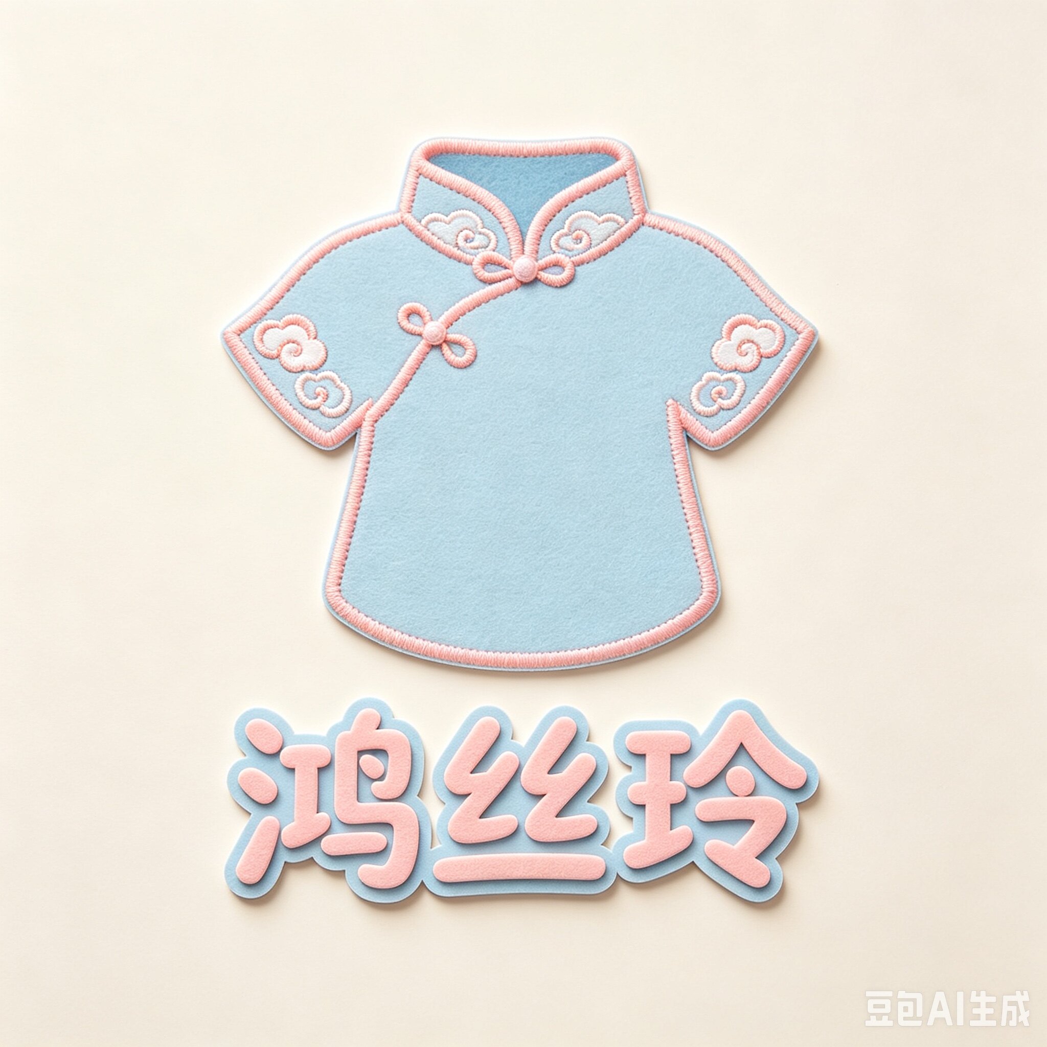 鸿丝玲 原创女童旗袍馆的LOGO