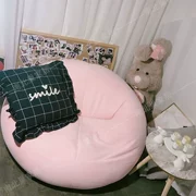 Nhật beanbag donut đôi màu đỏ mô hình lưới vải beanbag tatami đơn phòng ngủ giường ghế tựa phòng khách - Ghế sô pha