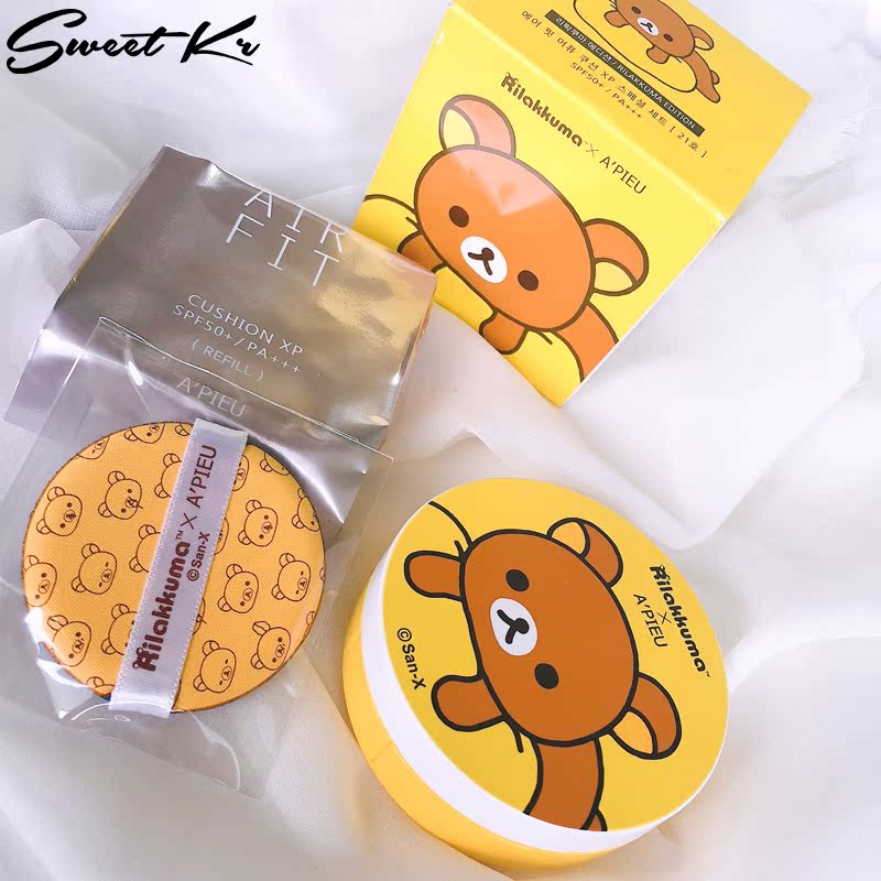 Giải phóng mặt bằng A PIEU Aopu APIEU dễ thương gấu thoải mái phiên bản giới hạn đệm không khí BB cream Gửi thay thế cc kose