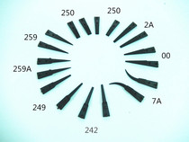ESD-259 pointed 7A elbow 250 flat head 259A interchangeable head anti-static carbon fiber tweezers head