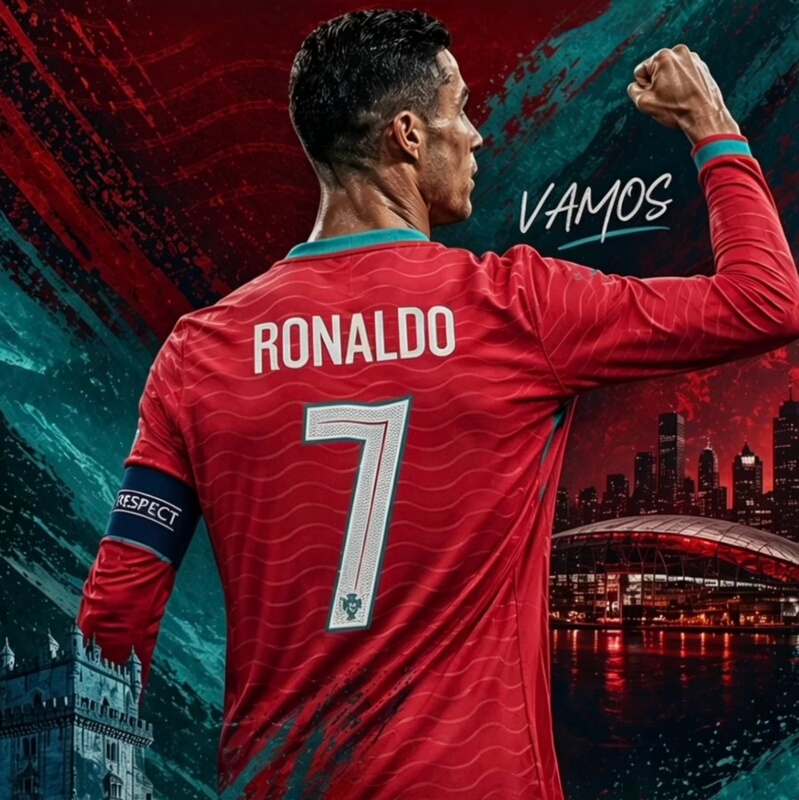 2026 Portugal Team Jersey No. 7 Cristiano Ronaldo B. Silva Felix Player Version Fan Version Home and Away Football Uniform 2026 Portugal Team Jersey No. 7 Cristiano Ronaldo B. Silva Felix Player Version Fan Version Home and Away Football Uniform