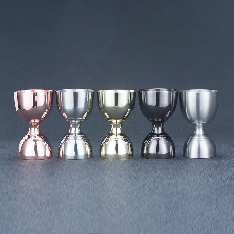 Bar Soul Indian Style Wine Measuring Device Mirror light version with detailed scale 10-60ml oz cup Oz cup