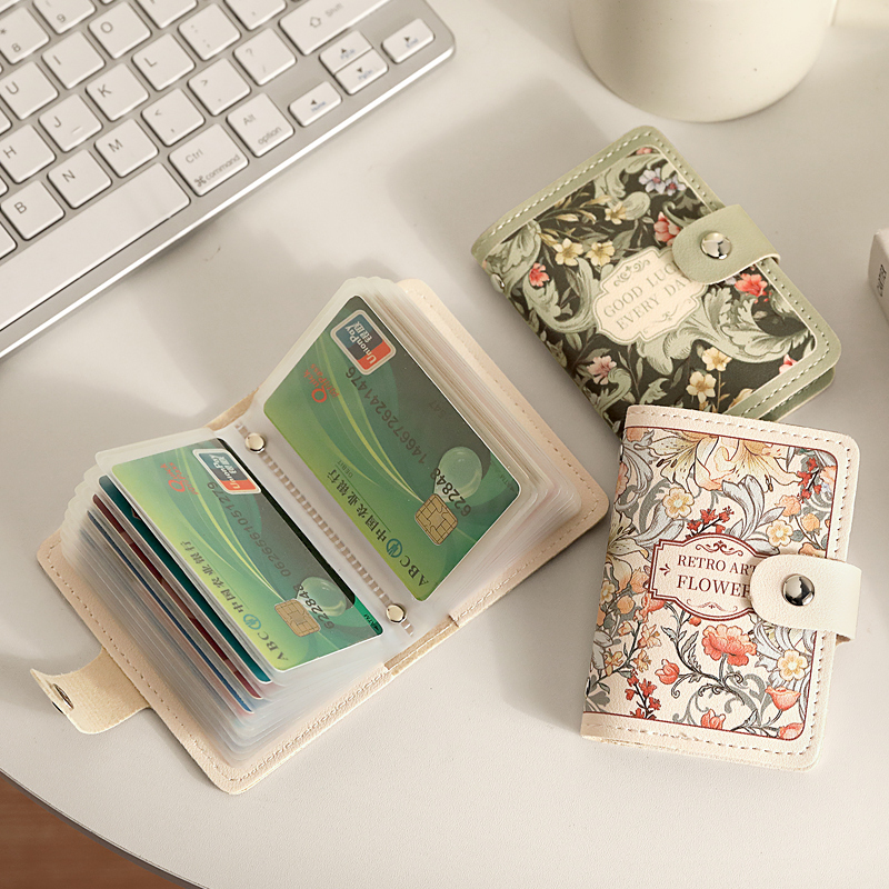 New Floral Anime Card Holder for Women, Anti-Degaussing, Multi-Card Slots, Bank Card Holder, Id Card Holder, Large Capacity Card Holder for Women New Floral Anime Card Holder for Women, Anti-Degaussing, Multi-Card Slots, Bank Card Holder, Id Card Holder, Large Capacity Card Holder for Women