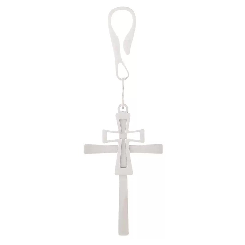 Casual and Creative Alloy Double Cross Keychain, Fashionable Personalized Bag Decoration Pendant, New Pants Accessories