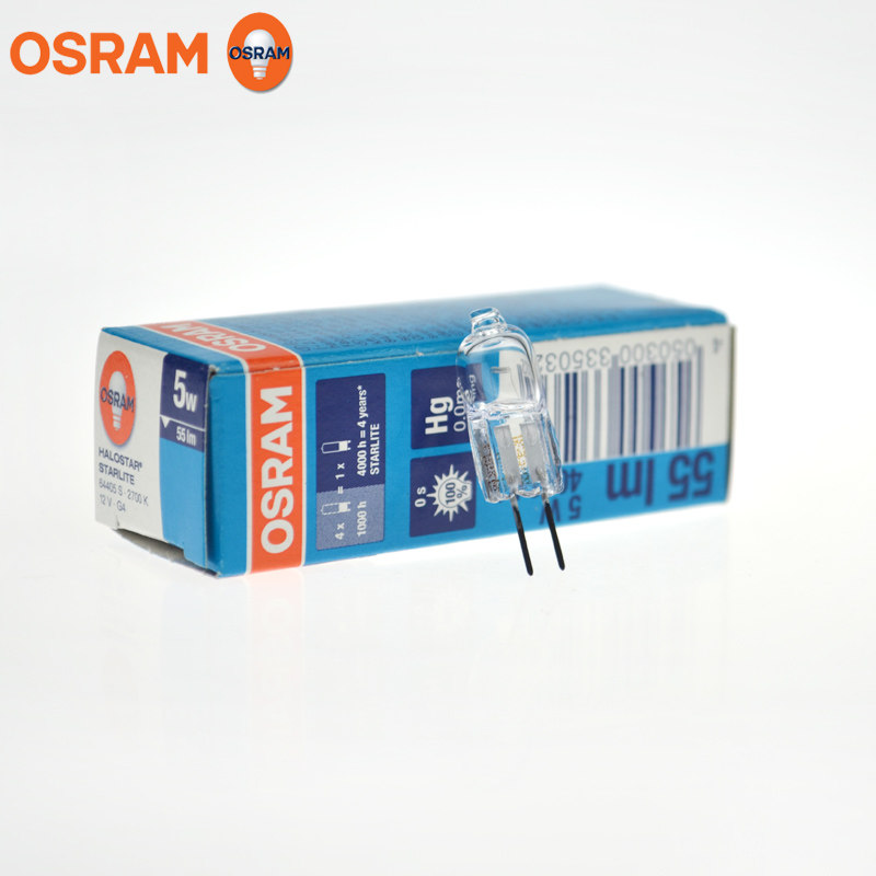 OSRAM 64405S 12V 5W G4 Bulb Instrument Halogen Tungsten Lamp Rice Bubble 64405 S 12V5W