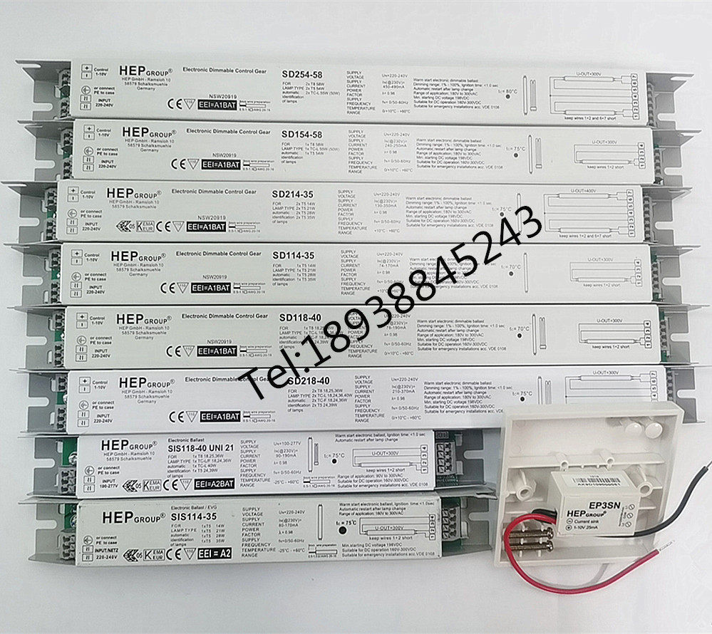 HEP dimming electronic ballast SD114-35 T5 Tube dimming 14W 21W 28W 35W(1-10V)