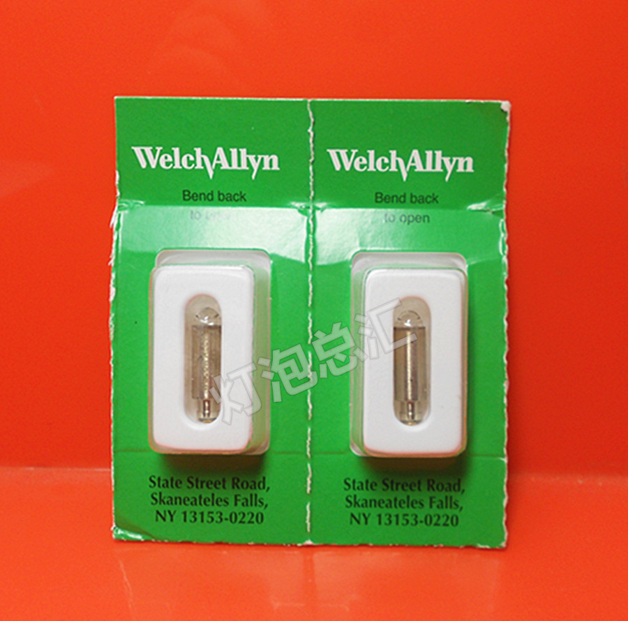Welch Allyn 03400,伟伦检耳镜灯泡73550,27200用2.5V,WA 03400-U