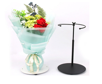 Black and white bouquet stabilizer flower bouquet placement display stand stand stand stand frame support fixed stand stand flower stand