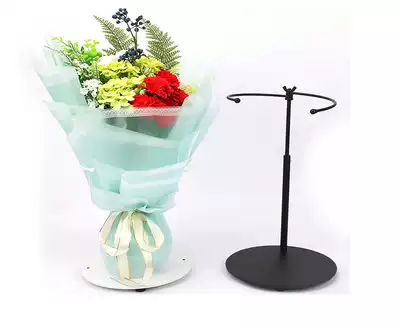 Black and white bouquet stabilizer flower bouquet placement display stand stand stand stand frame support fixed stand stand flower stand
