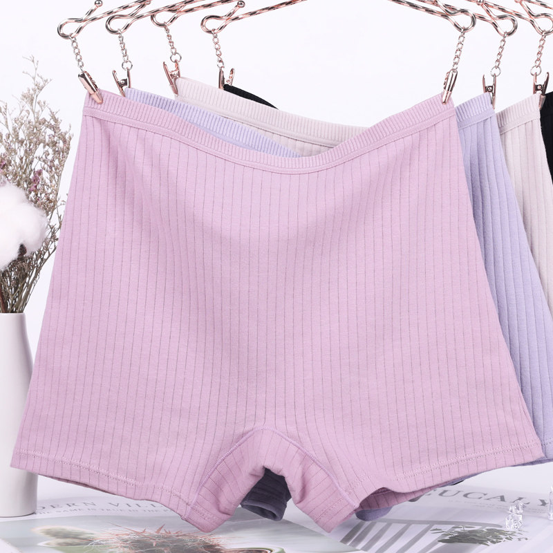 Young mother pure cotton boxer panties female fat sister plus fat plus size fat mm middle-aged young women boxer safety pants