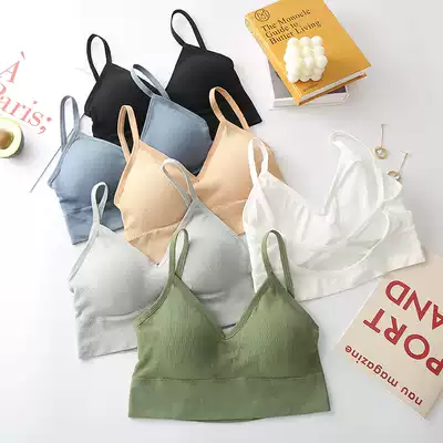 20 summer new Korean version of thin chest beauty back sling underwear comfortable small chest gathered without steel ring U-shaped chest wrap