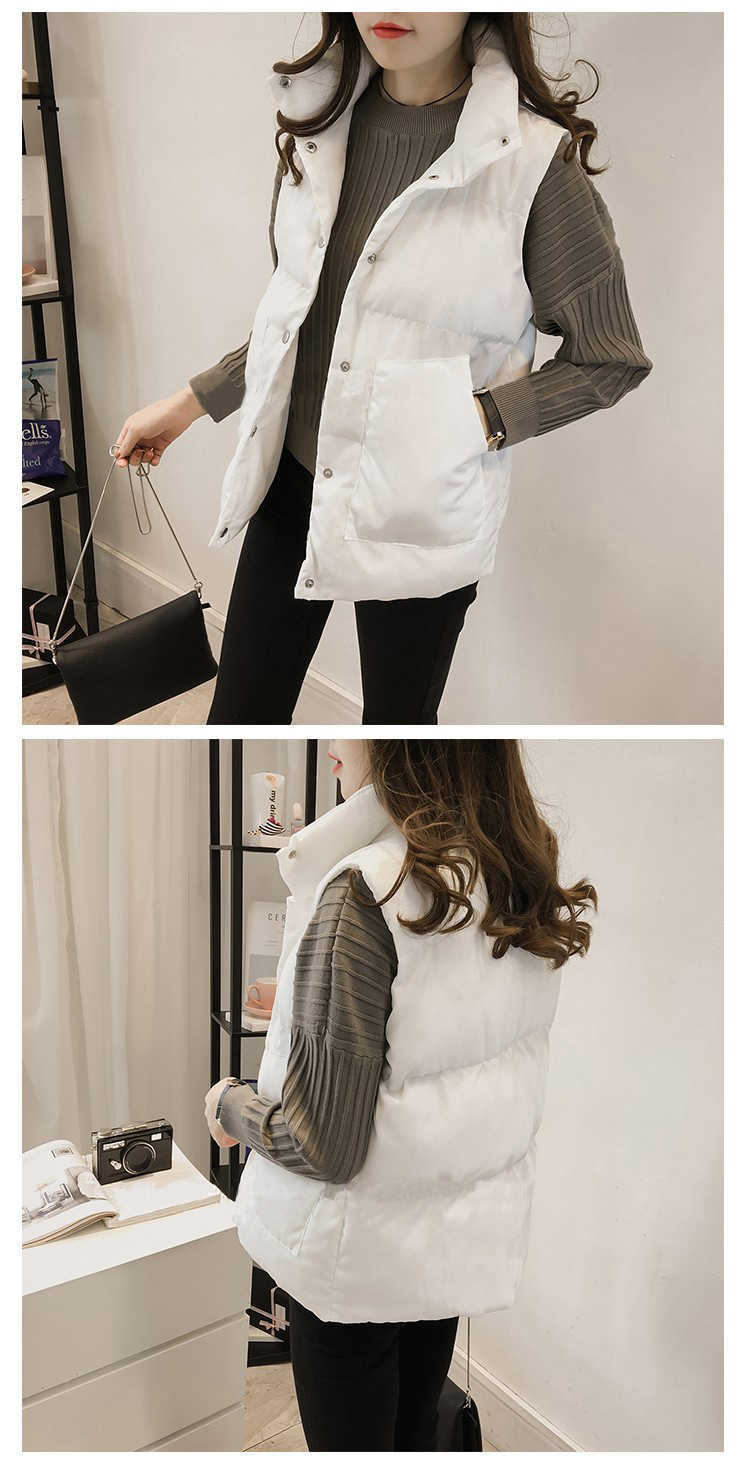 Áo vest nữ mới 2018 áo dài mùa thu nữ áo vest nữ vai nữ mùa đông vest trắng mỏng áo khoác vest nữ
