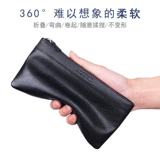 Длинный бумажник с молнией, кожаная небольшая сумка с петлей на руку, кошелек, коллекция 2022, из натуральной кожи, длина макси