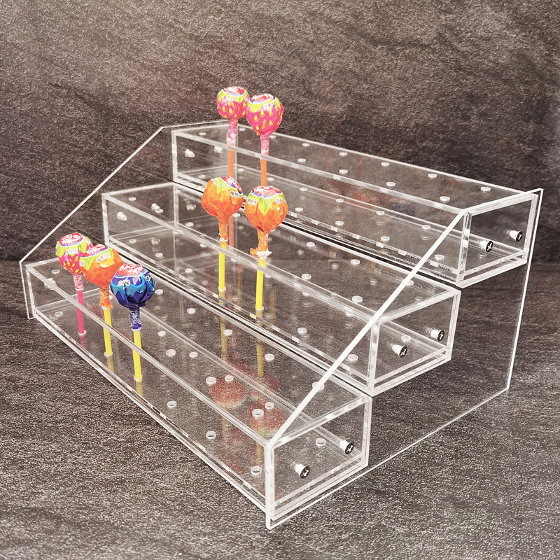 Acrylic multi-layer ladder lollipop stand convenience store supermarket lollipop dessert stand Lollipop stand