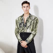 ZYM (cotton rationalite) lining classic version of blouse Latin dance training practice for male N023