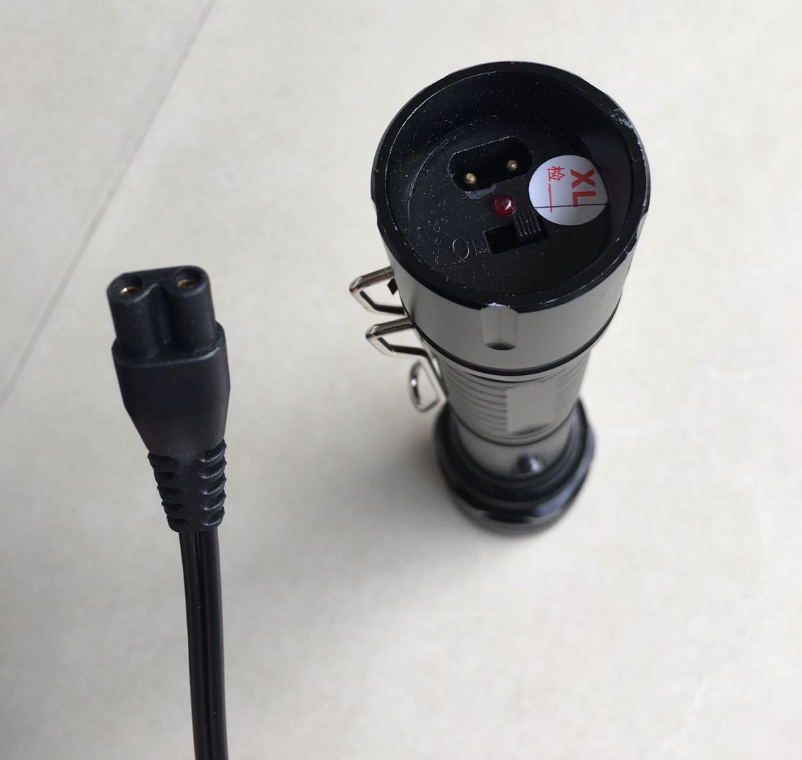 Double Holes Small 2 Holes Small 8 Words Charging Wire Charger Anti-Wolf Stick Bright Light Flashlight Universal Straight Charging Source Wire