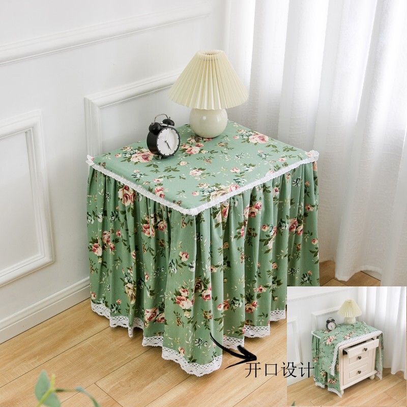 Korean-Style Universal Safe Cover, Freezer Cover, Dustproof and Oil-Proof Rose Fabric Washing Machine Dust Cover, Lace