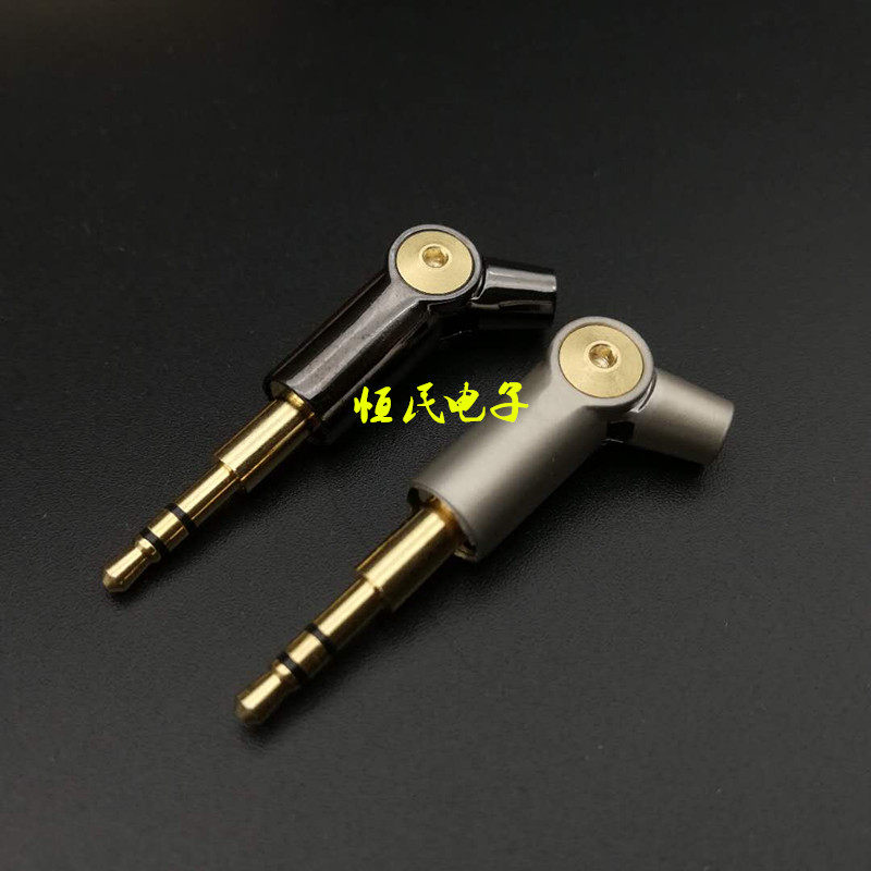 Can bend unique 2 5mm three - section bend directly fit plug three - stage gold - plated bend straight plug in one plug