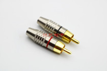 All New Audio audio AV video RCA plug lotus plug titanium-plated lotus plug practical version