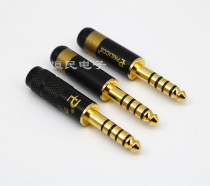 Sony Budweiser Euryad MPS 4 4 five-level plug 4 4MM five-level gold-plated plug new clamp