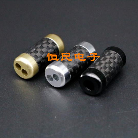 High quality large carbon fiber pure aluminum metal headphones extension line grade DIY upgrade line accessories