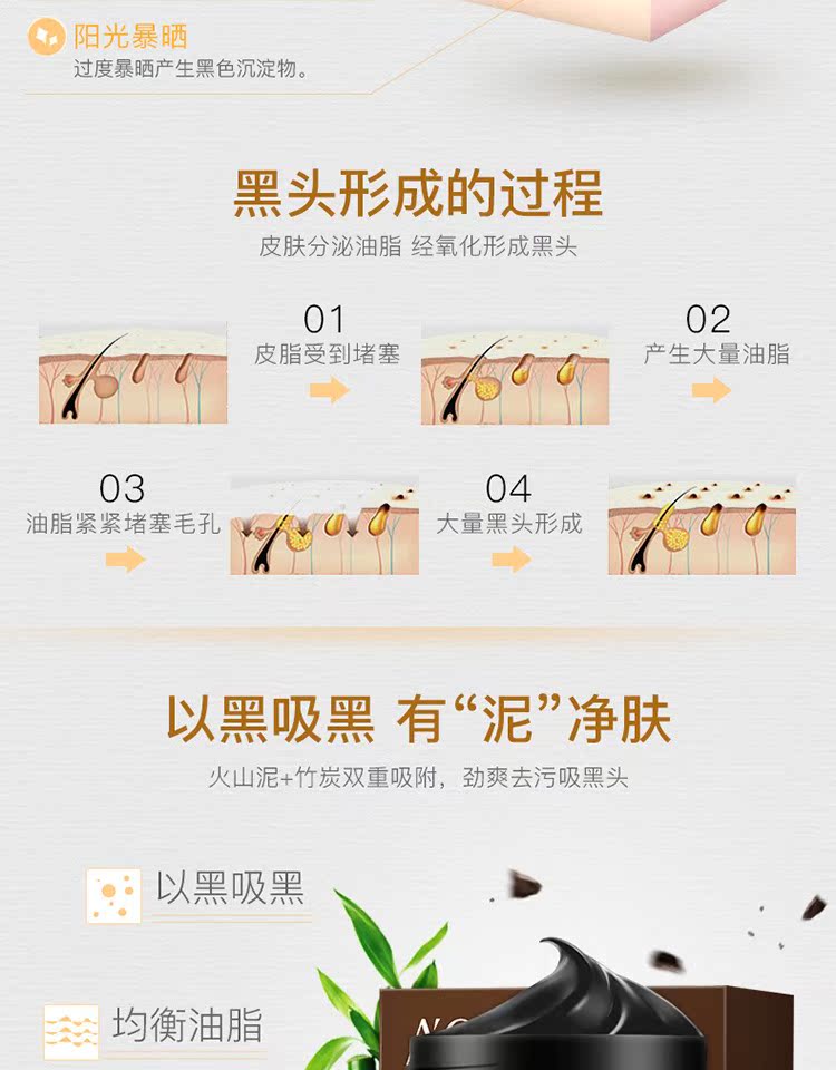 Mặt nạ trị mụn rách mũi dính mũi trừ mụn trứng cá để bôi kem mặt nạ mũi thu nhỏ lỗ chân lông nam và nữ mặt nạ bùn innisfree