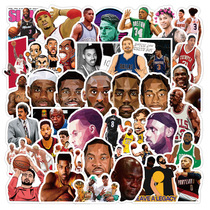 50 NBA basketball star stickers luggage stickers waterproof cartoon graffiti stickers decoration diy creative stickers