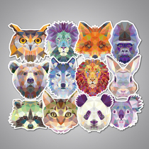 35 animal cool stickers Waterproof Car Laptop Stickers Skateboard Guitar Suitcase suitcase stickers