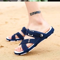 Sandals foam mens rain shoes boat shoes outdoor bottom summer daily cool slippers Mens and womens hole shoes department store