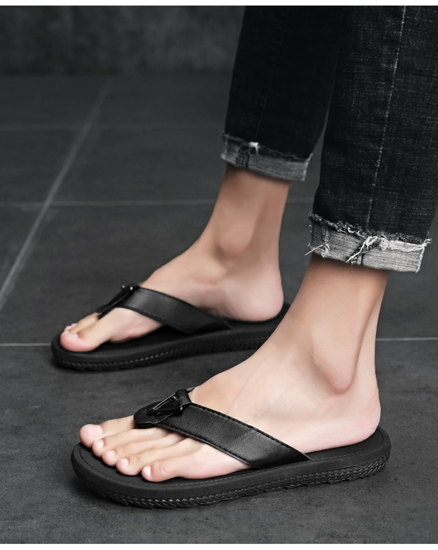 nam mới dép mùa hè ngoài trời không trượt dép flip-flops đàn ông giản dị xu hướng dép mềm đế