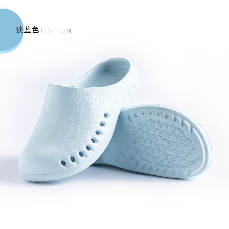 giày phẫu thuật không trượt giày bảo vệ giày lỗ thở dép nữ giày phẳng làm việc điều trị thực nghiệm Baotou dành cho nam giới 