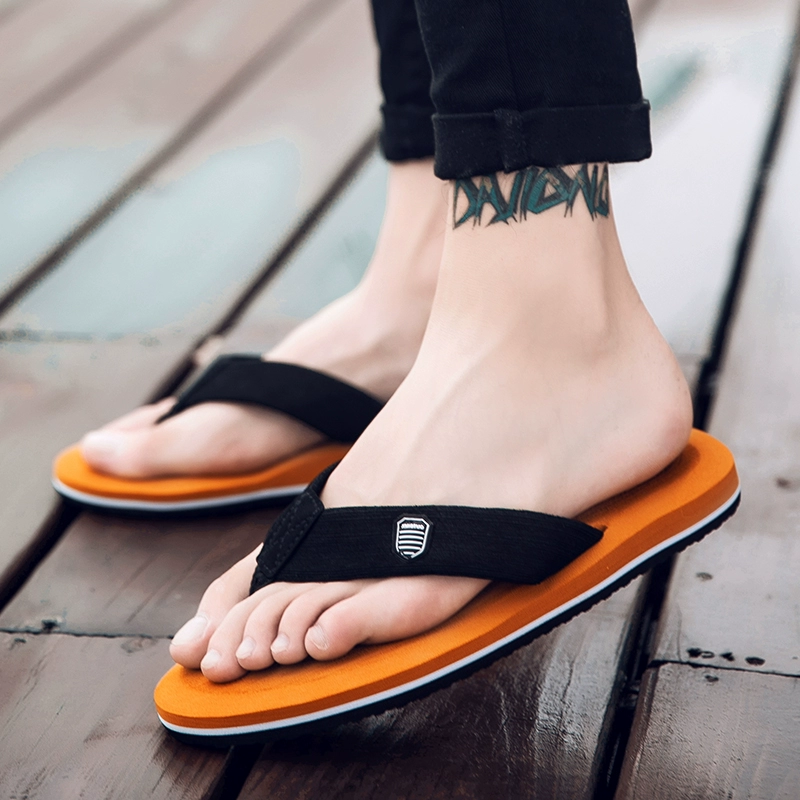 2020 dép mùa hè nam dòng mùa hè Hàn Quốc của nam phi trượt mặc bên ngoài mềm đế flip-flops dép và dép dép 