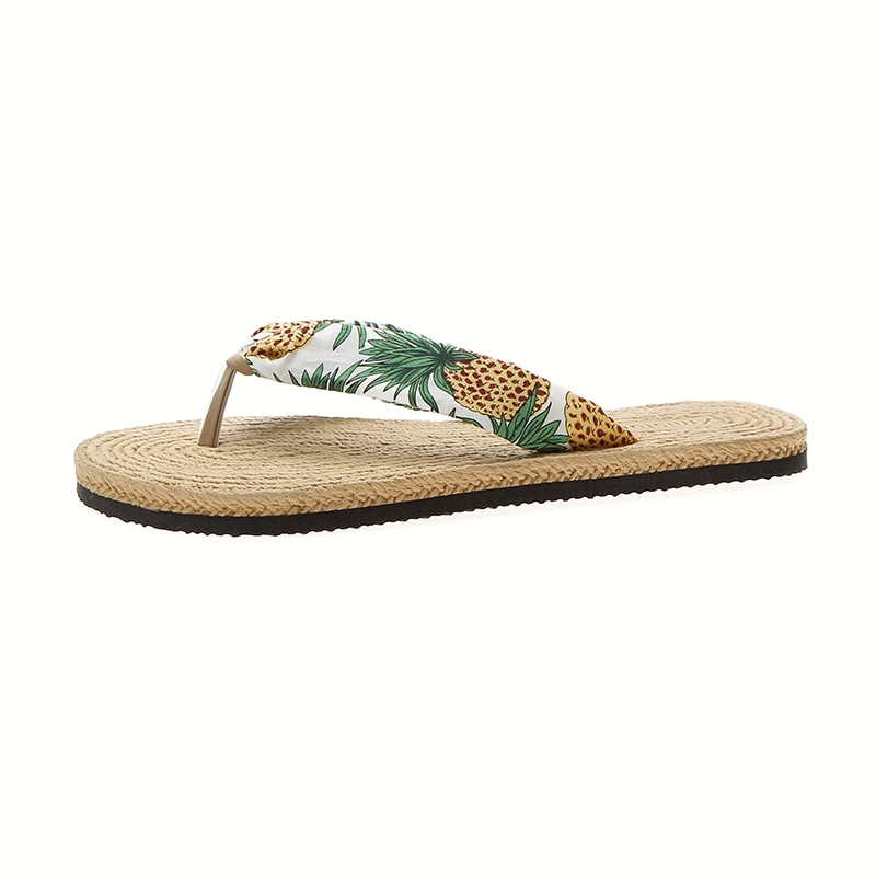 Net dép đỏ flip-flops khu nghỉ mát bên bờ biển đáng yêu nữ mùa hè mặc ngoài dép phẳng phụ nữ dép trượt lật 