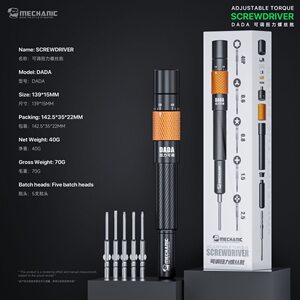 Repairman Strong Magnetic Detachable Bit Screwdriver Tool Set Disassembly Tool for Mobile Phone and Laptop Repair
