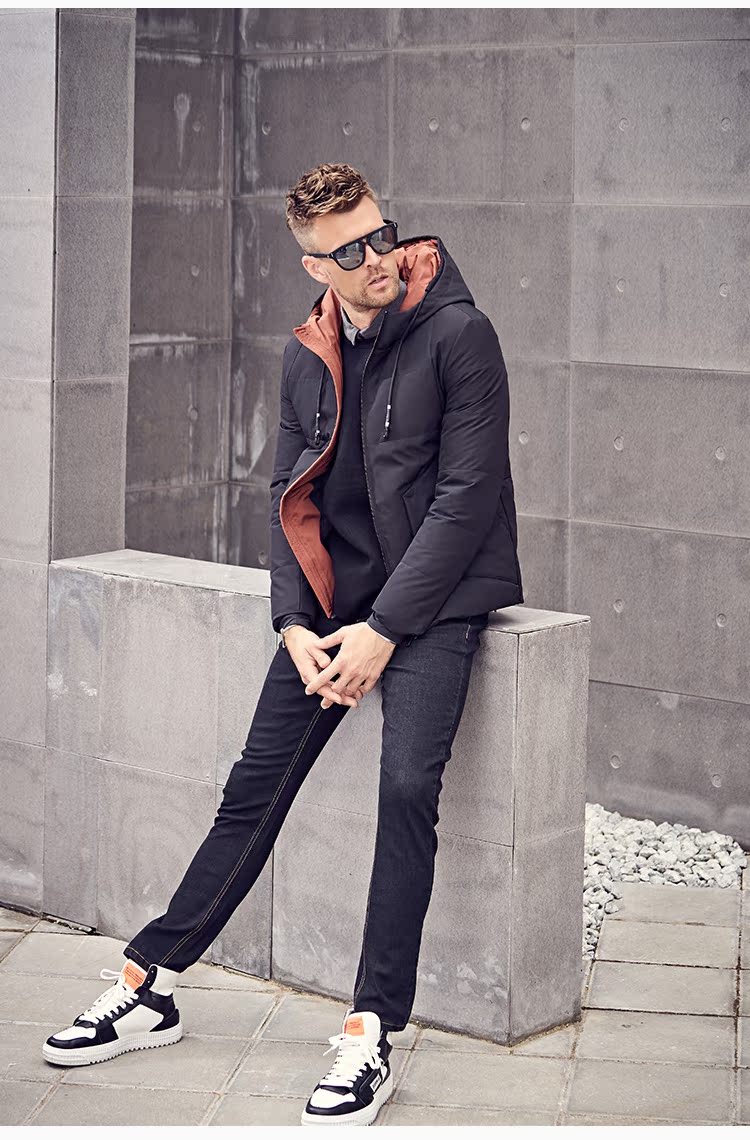 British Jubilee Men 2018 Thu Đông Quần jean đen mới Kiểu dáng liền thân Quần dài Hàn Quốc quần ngố nam