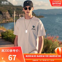 British Jue Lun 2021 New Men and women loose short sleeve t-shirt trend laser reflective bear print couple body shirt