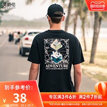 British Jue Lun 2021 new national tide printing short sleeve T-shirt mens Tide brand loose couple mens and womens half sleeve top