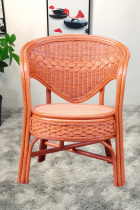 Balcony chair table and chair coffee table three-piece set of single household Teng chair back chair natural real Vine leisure rattan chair