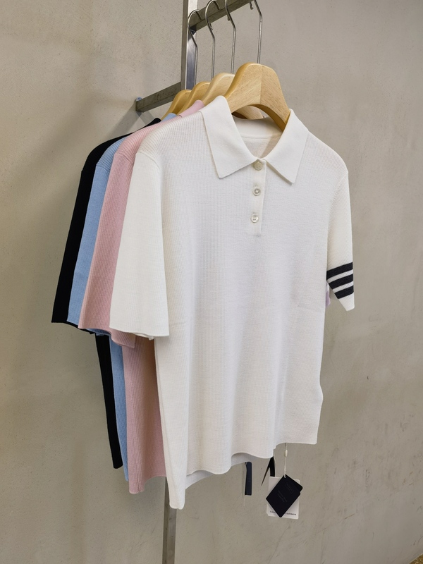 2026 Spring/Summer New Style Youthful and Energetic Double Age-Reducing Magic Polo Collar Pure Sheep Wool Knitted Sweater for Women 26015