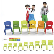 Yucai thickened childrens plastic chair Baby backrest chair Safety small stool Kindergarten special desk chair