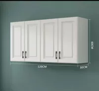 Высота 60 длиной 120 глубины 30 четырехдверных бездонных белых