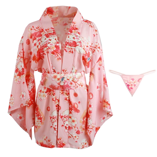 Японский сексуальный кардиган, приталенный корсет, пижама, юбка, банный халат, V-образный вырез