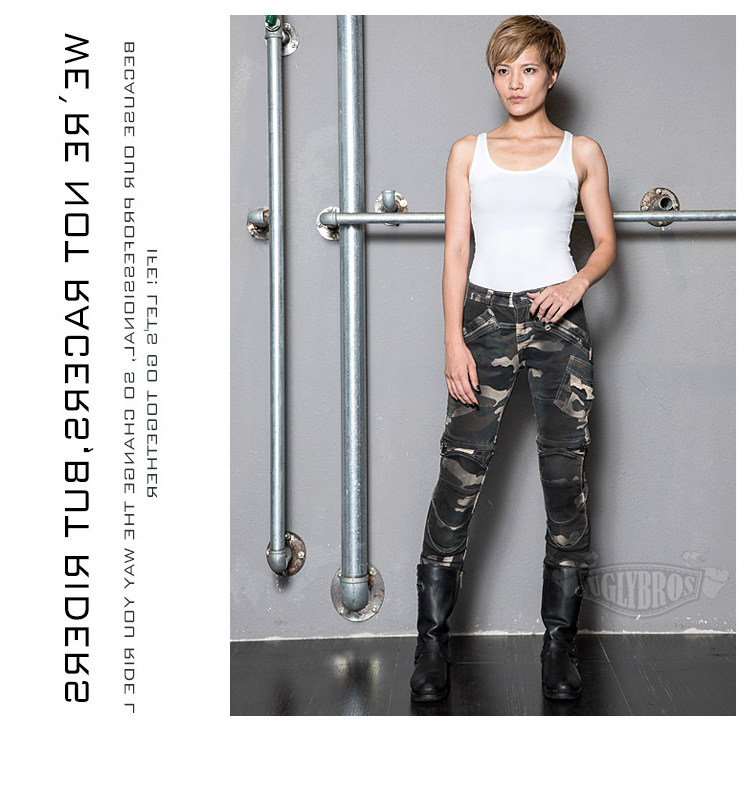 uglyBROS ubs015 Biker pants Camo pants Biker jeans Couple cycling pants Beach pants shorts