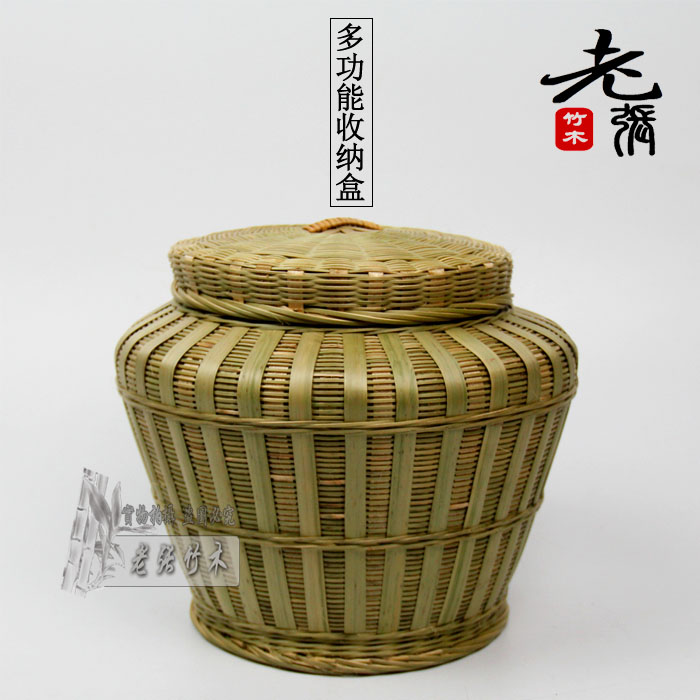 Bamboo-made egg basket Basket Fruit Lifting Basket containing basket with lid containing basket Shopping basket Bamboo Basket old bamboo wood