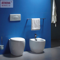 Floor-to-wall toilet Wall-row toilet Flush toilet Hidden in-wall water tank 2375B