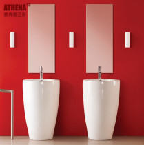 One-piece column basin Column basin washbasin Vertical column washbasin Toilet washbasin without faucet hole B133