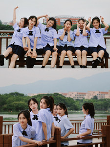 Thai school uniform thai uniform suit female summer high school graduation class uniform nano taboo girl jk shirt short-sleeved